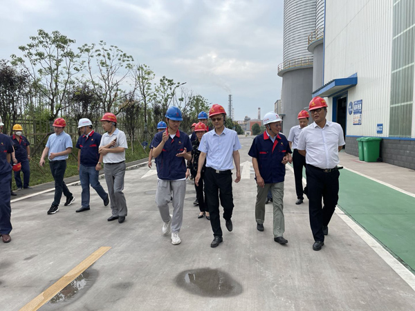 省生態(tài)環(huán)境廳副廳長(cháng)到建材公司調研