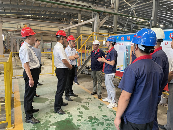 省生態(tài)環(huán)境廳副廳長(cháng)到建材公司調研